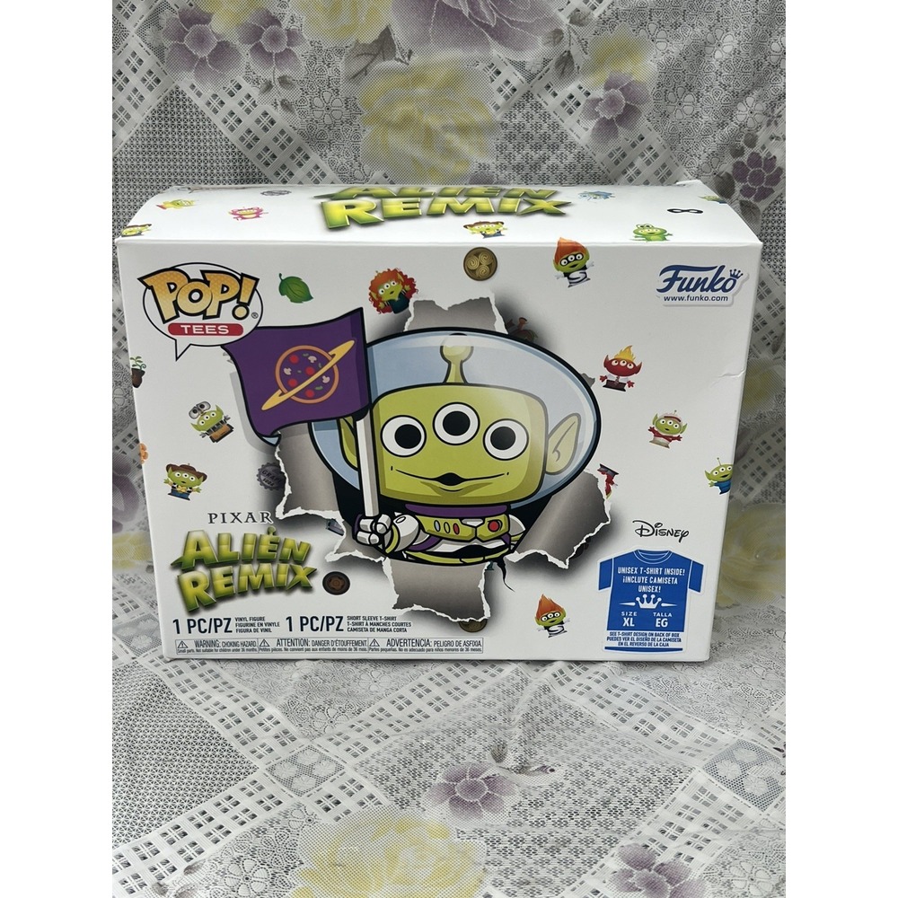Funko Pop And Tee Disney Alien Remix Buzz Lightyear Glow In The Dark Size XL